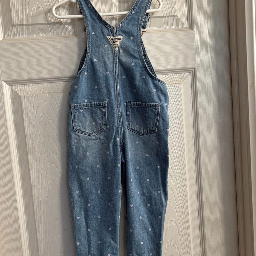 OshKosh B'gosh Blue Denim Overalls with Heart